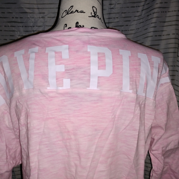 Victoria secret pink 3/4 sleeve shirt - Picture 7 of 8